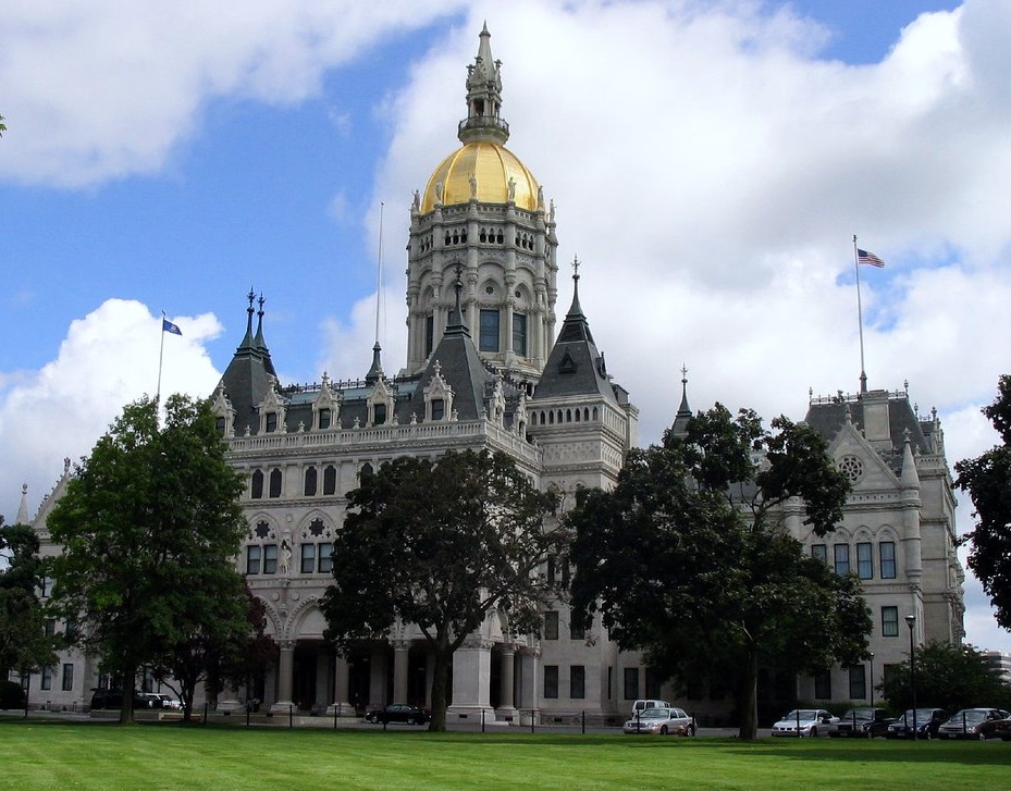 The Connecticut state capital building
